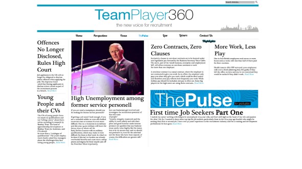 TeamPlayer360 newspaper for careers, jobs, recruitment and HR. Articles and contributors welcome
